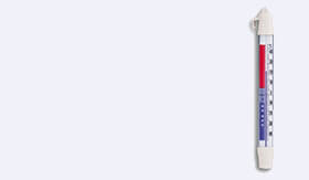 Thermometer für Tresen und Kühlraum oval drehbar